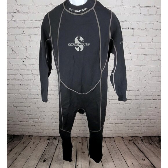 Scubapro Black .5mm Long Sleeve Zipped Full Dive Scuba Wetsuit Size XXL - Picture 1 of 13